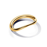 Pandora Essence Organically Shaped Band sormus, keltakullattu, 163314C00