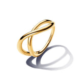Pandora Essence Organically Shaped Infinity sormus, keltakullattu, 163318C00