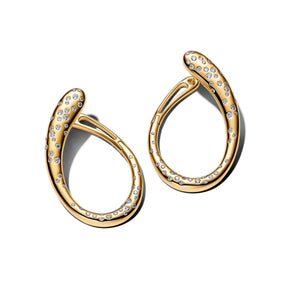 Pandora Essence Organically Shaped Stone-Set Hoop korvakorut, kullattu, 264660C01