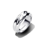 Pandora Essence Rippled Wide Band sormus, keltakullattu, 193886C00