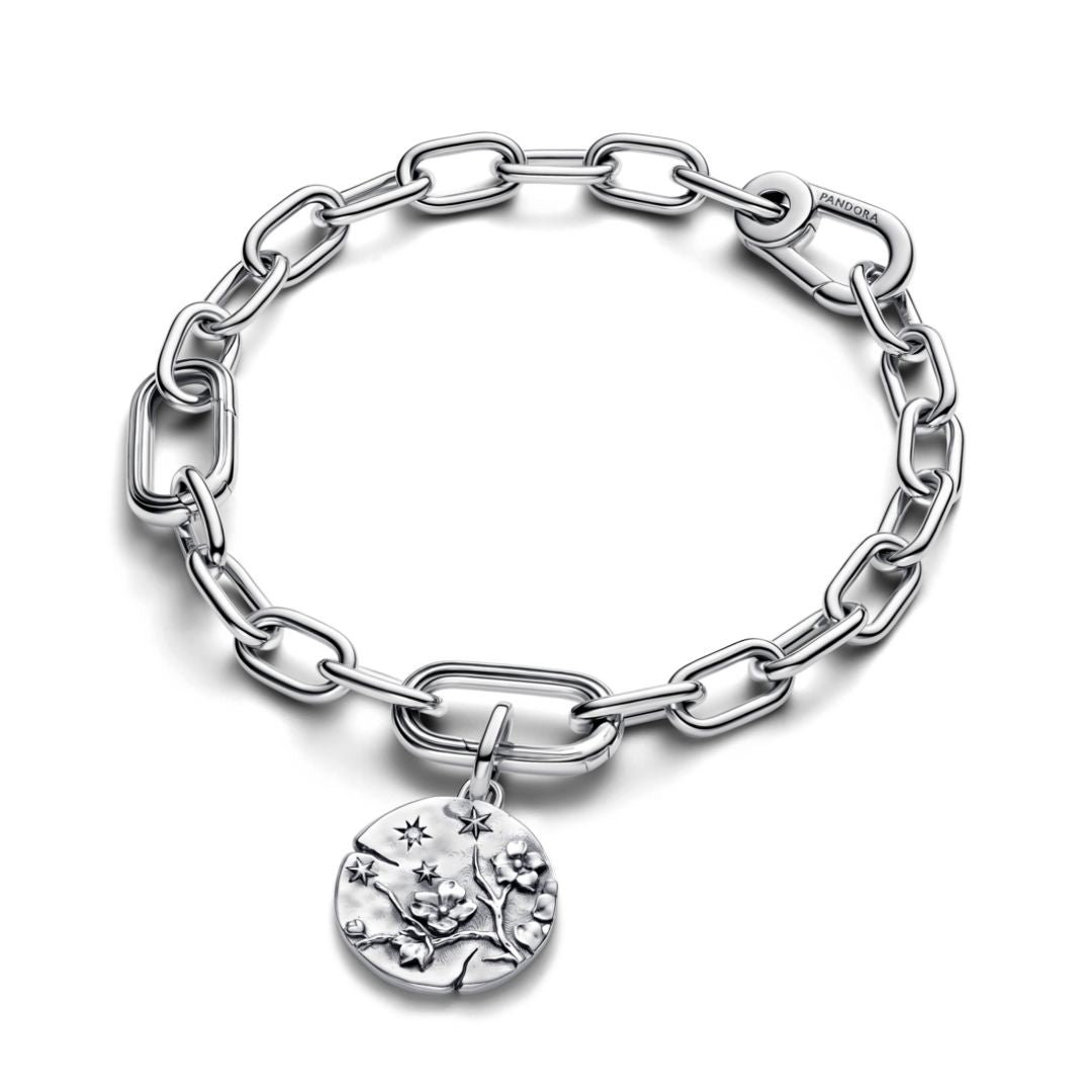 Pandora ME Cherry Blossom Medallion Charm, Silver, 794085C01