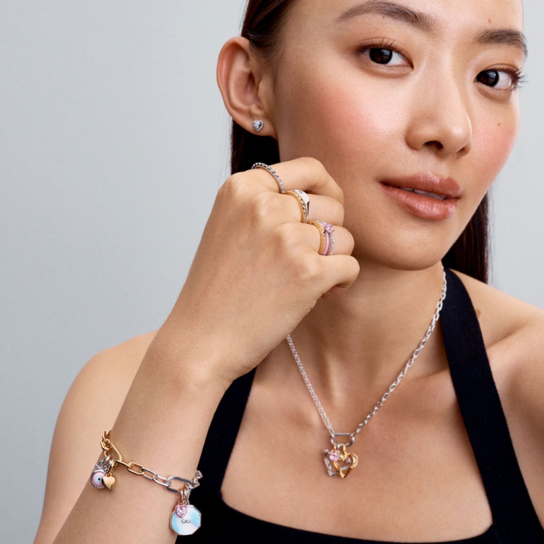 Pandora ME Engravable Evil Eye Murano Glass Mini hela, hopea, 793693C00