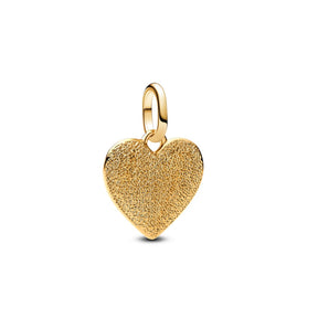 Pandora ME Engravable Heart Medallion hela, keltakullattu, 763824C00