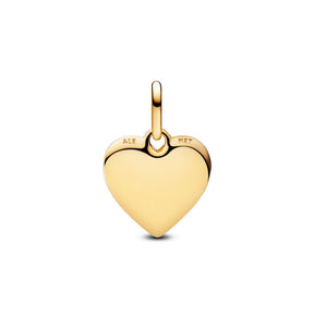 Pandora ME Engravable Heart Medallion hela, keltakullattu, 763824C00