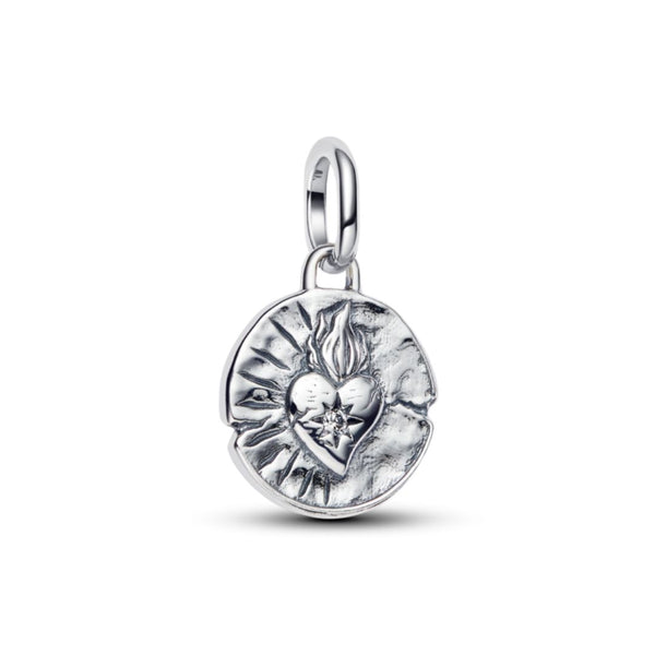 Pandora ME Heart Medallion Charm, Silver, 793975C01