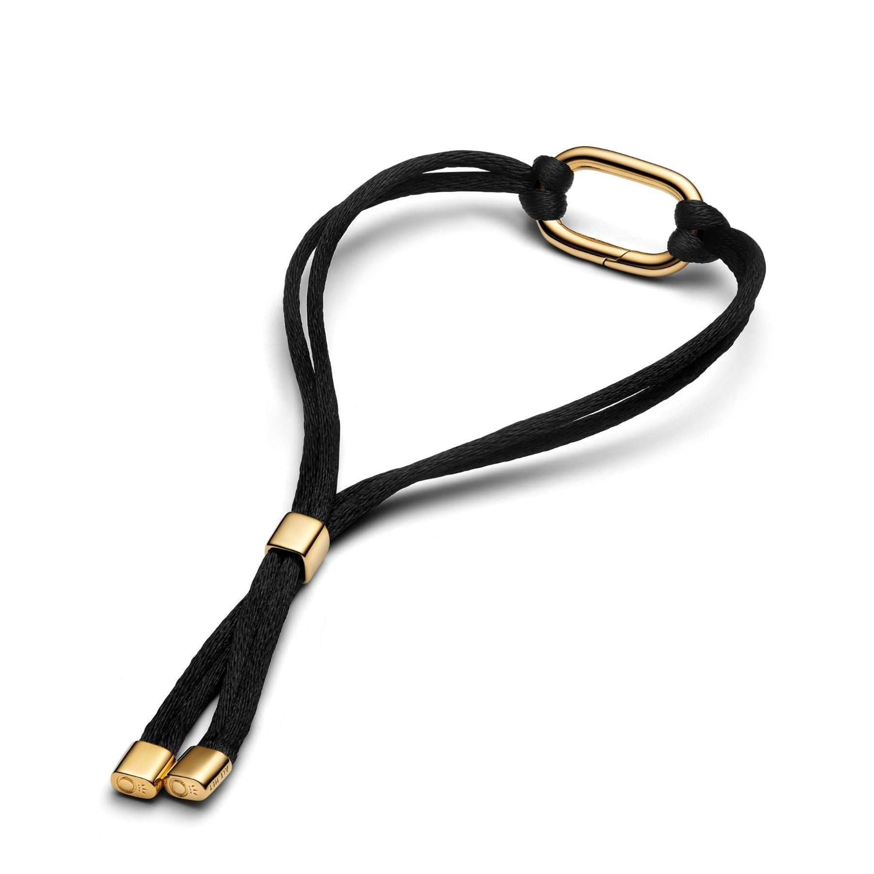 Pandora ME Openable Link Cord rannekoru, musta ja kullattu, 564680C01