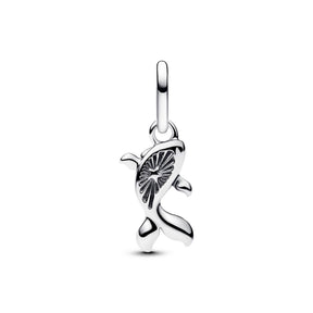 Pandora ME Red Murano Glass Koi Fish Mini hela, hopea, 793863C01