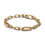 Pandora ME Small-Link Chain rannekoru, keltakullattu, 569662C00