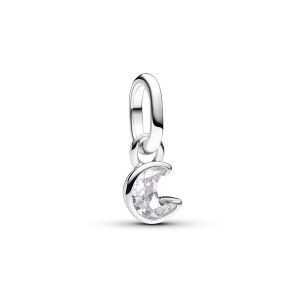 Pandora ME Sparkling Moon Mini Charm, Silver, 793364C01