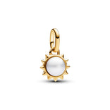 Pandora ME Treated Freshwater Cultured Pearl Sun Mini hela, keltakullattu, 763035C01