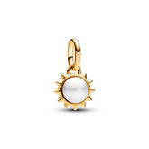 Pandora ME Treated Freshwater Cultured Pearl Sun Mini hela, keltakullattu, 763035C01