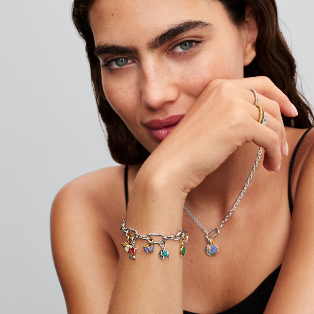 Pandora ME White Bee Mini hela, hopea, 763826C01