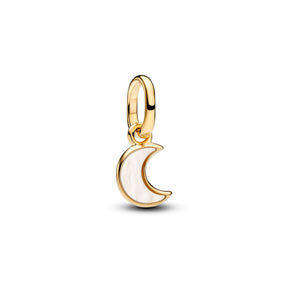 Pandora ME White Crescent Moon Mini hela, kullattu, 764614C01