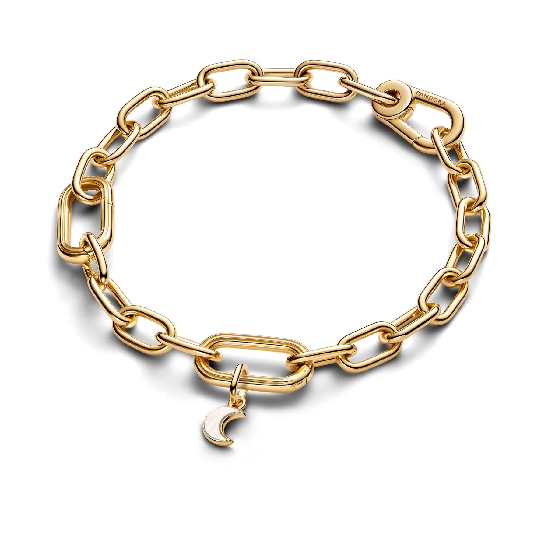 Pandora ME White Crescent Moon Mini hela, kullattu, 764614C01
