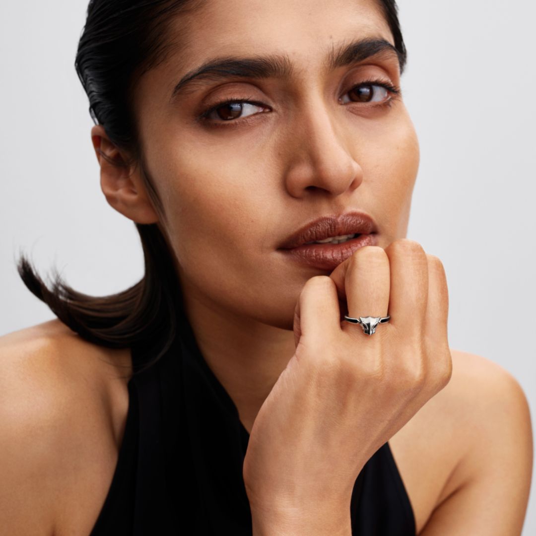 Pandora Marvel Black Panther sormus, hopea, 194223C01