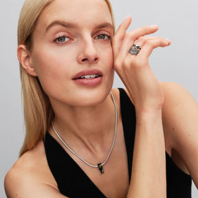 Pandora Marvel Black Panther Ring, Silver, 194223C01