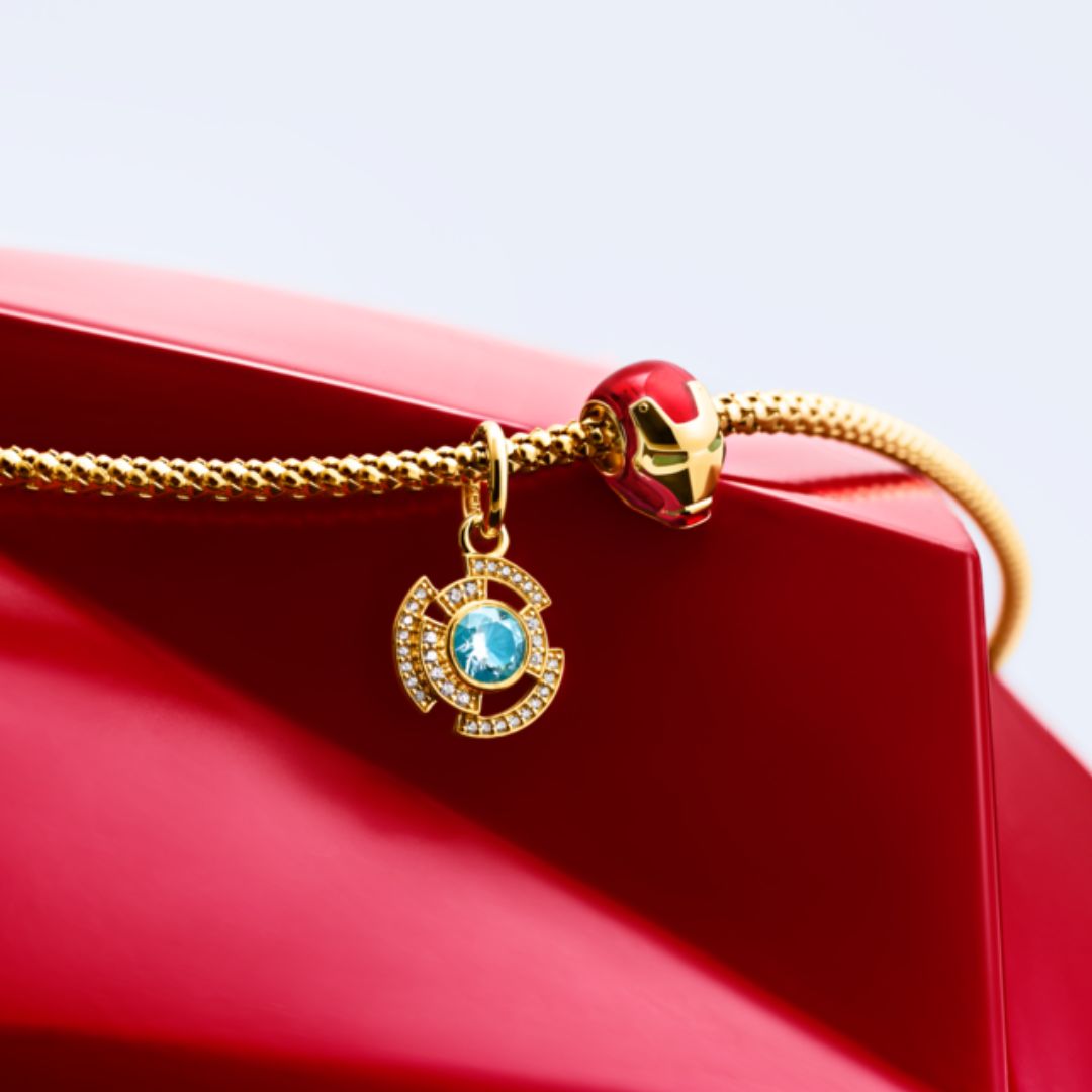 Pandora Marvel Iron Man Helmet hela, hopea, 764213C01