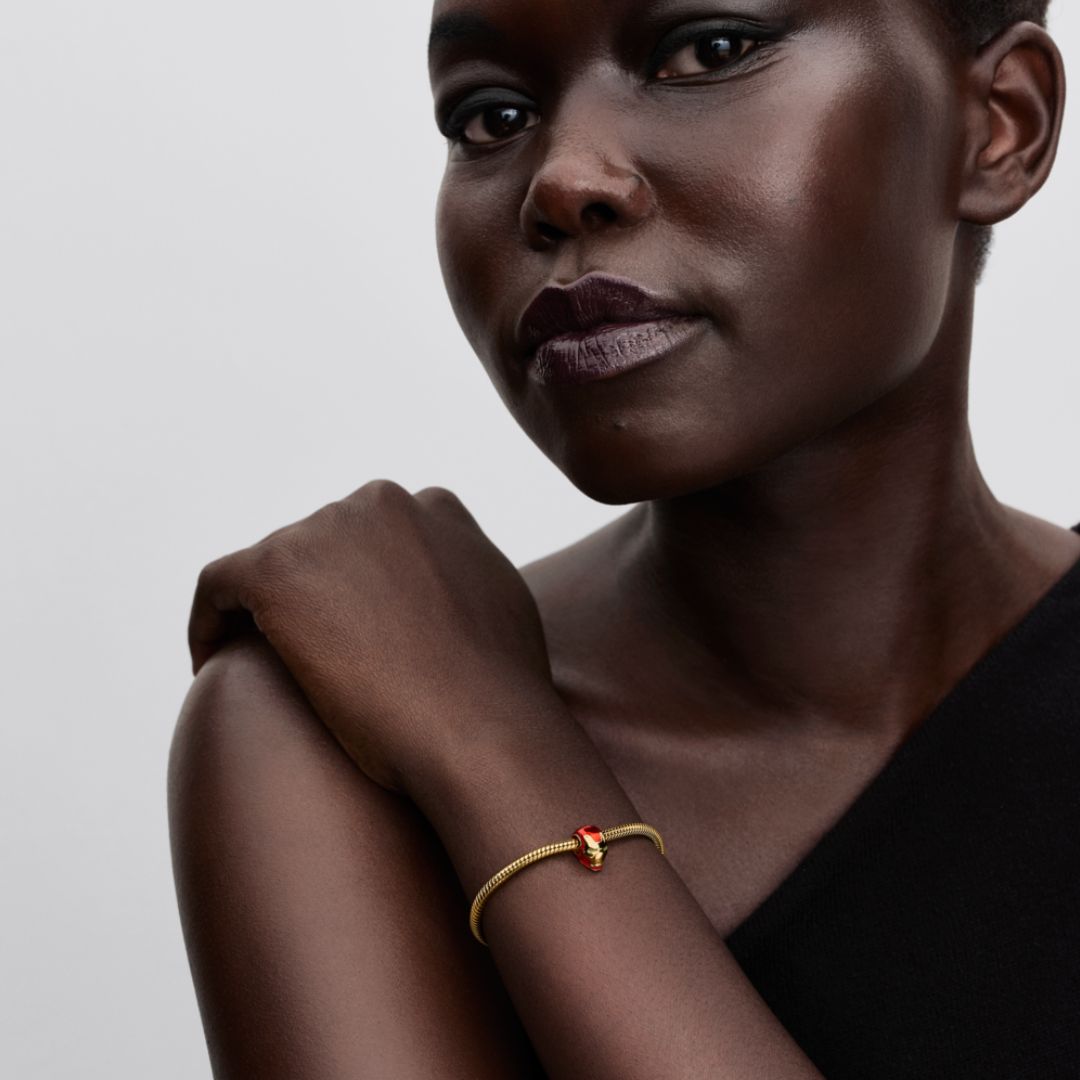 Pandora Marvel Iron Man Helmet hela, hopea, 764213C01