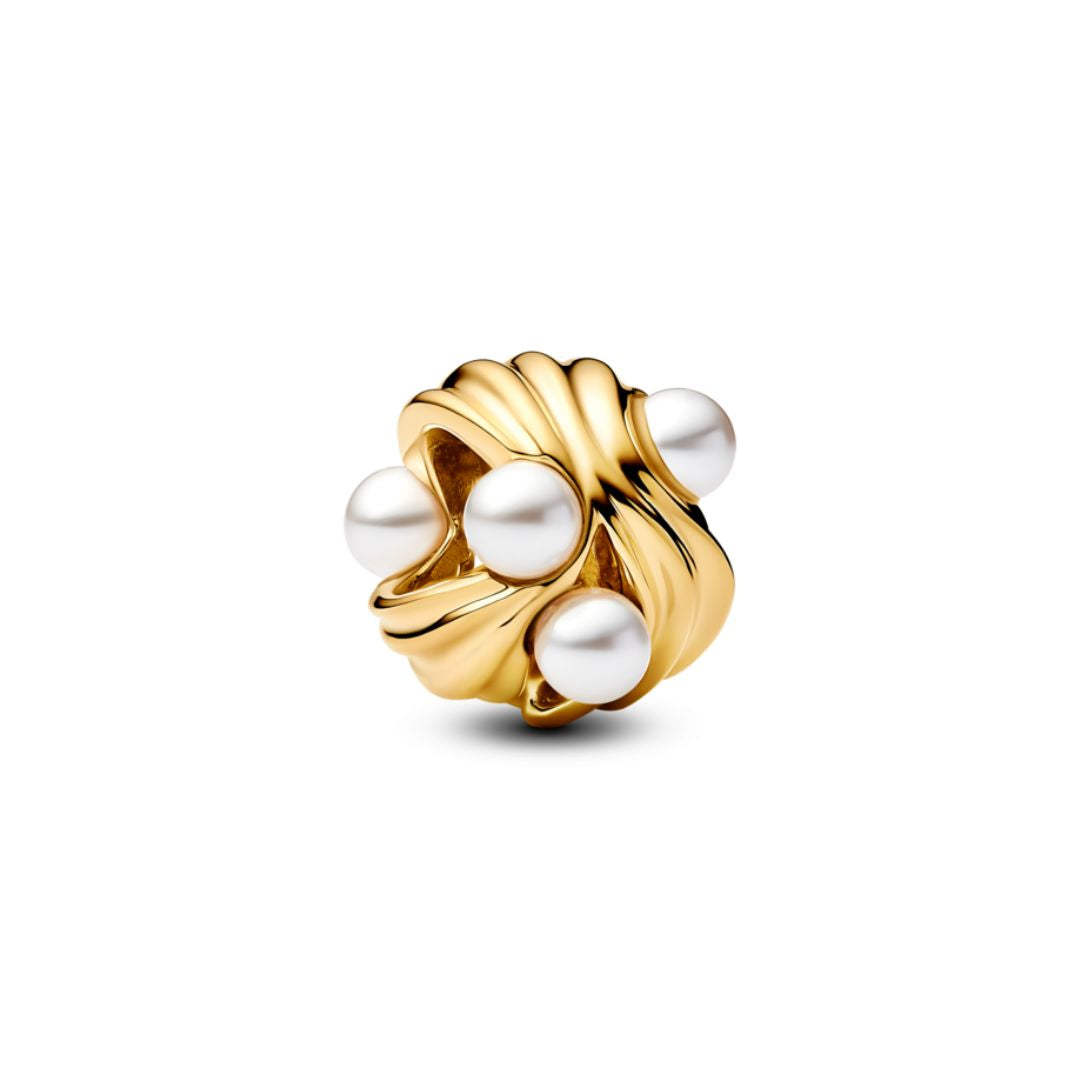 Pandora Moments Abstract Waves Hela, Yellow Gold Plated, 763915C01