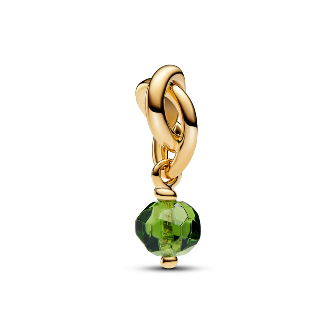 Pandora Moments August Spring Green Eternity Circle hela, keltakullattu, 763462C08