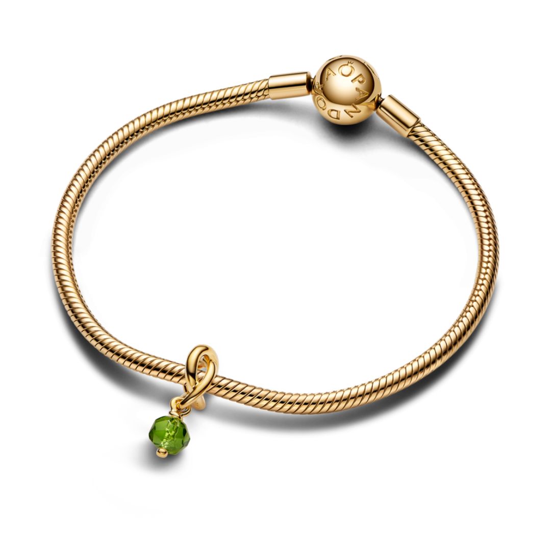 Pandora Moments August Spring Green Eternity Circle hela, keltakullattu, 763462C08