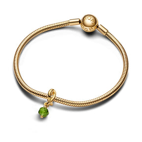 Pandora Moments August Spring Green Eternity Circle hela, keltakullattu, 763462C08