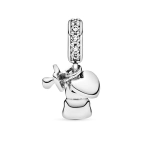Pandora Moments Baby Teddy Bear hela, hopea, 792100CZ