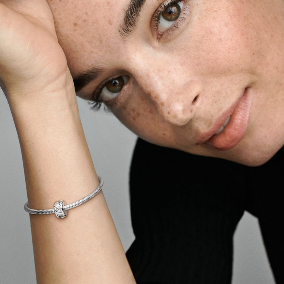 Pandora Moments Band of Hearts lukkopala, hopea, 791978