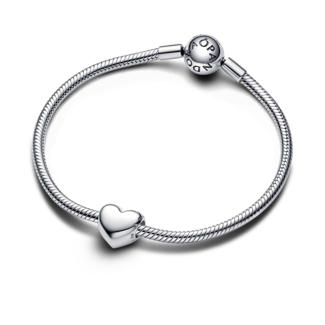 Pandora Moments Be Love Engravable Heart hela, hopea, 793439C00