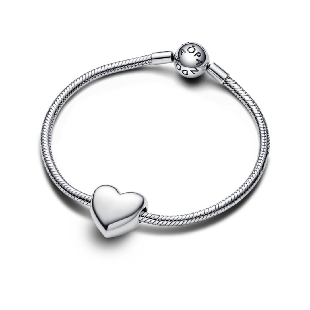 Pandora Moments Be Love Engravable Large Heart hela, hopea, 793440C00