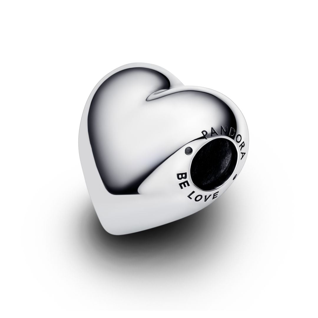 Pandora Moments Be Love Engravable Large Heart hela, hopea, 793440C00