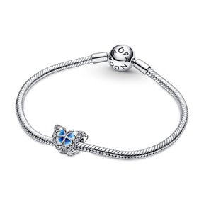 Pandora Moments Blue Butterfly Sparkling hela, hopea, 790761C01