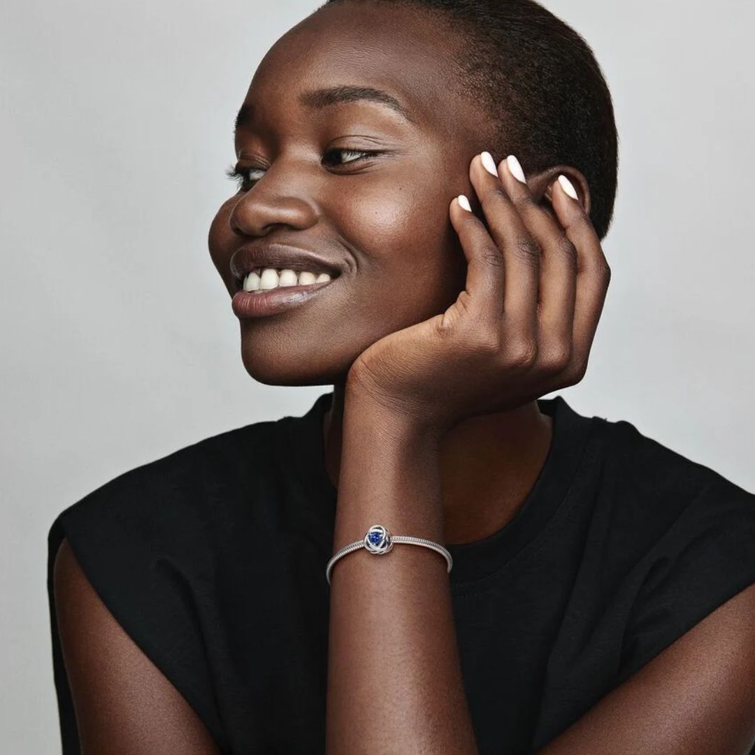 Pandora Moments Blue Eternity Circle hela, hopea, 790065C07