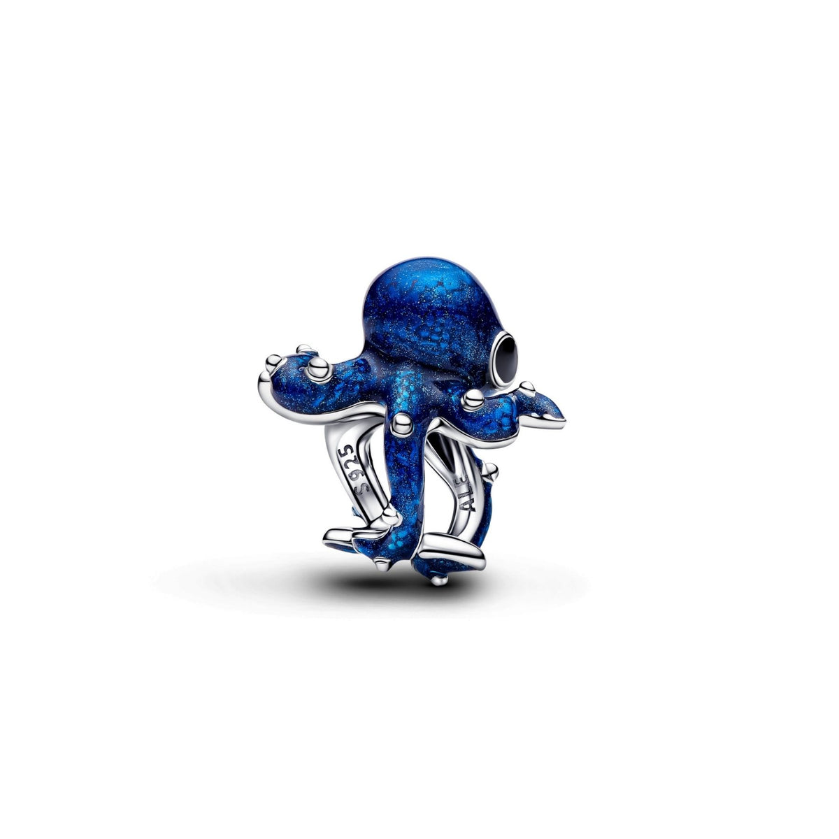 Pandora Moments Blue Octopus hela, hopeaa, 794706C01