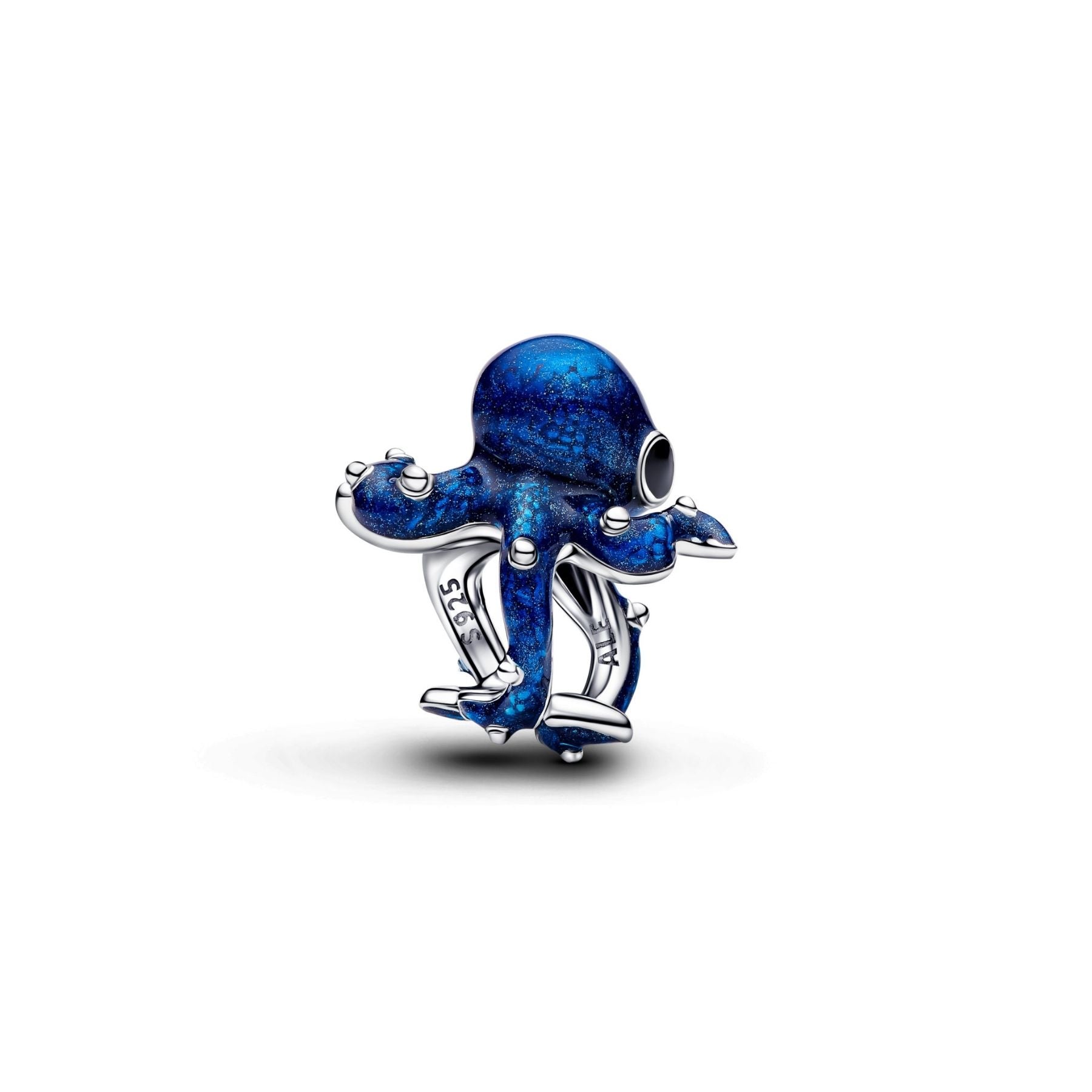Pandora Moments Blue Octopus hela, hopeaa, 794706C01