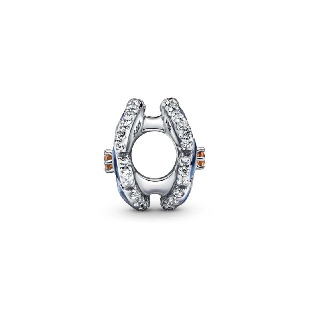 Pandora Moments Blue Pansy Flower hela, hopea, 790777C02