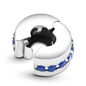 Pandora Moments Blue Sparkle lukkopala, hopea, 791972C01