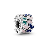 Pandora Moments Butterflies lukkopala, hopea, 797863ENMX