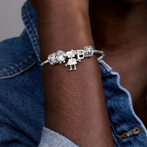 Pandora Moments Butterflies lukkopala, hopea, 797863ENMX