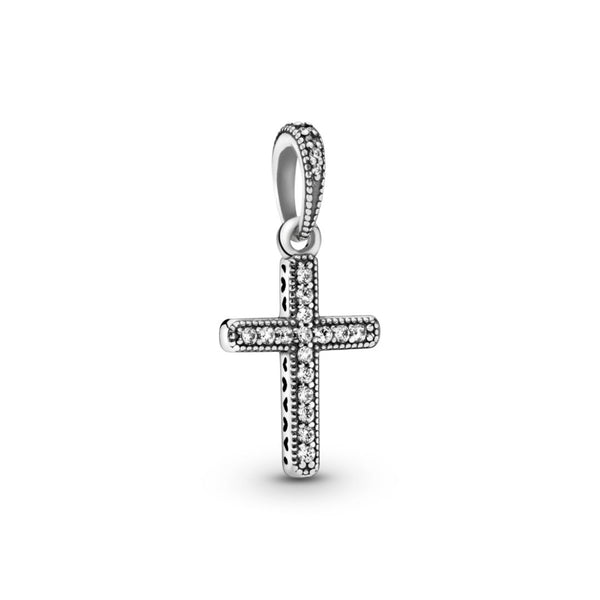 Pandora Moments Classic Cross Pendant, Silver, 397571CZ