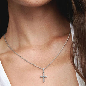 Pandora Moments Classic Cross riipus, hopea, 397571CZ