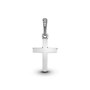 Pandora Moments Classic Cross riipus, hopea, 397571CZ