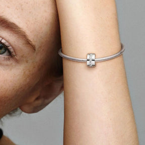 Pandora Moments Clear Sparkling lukkopala, hopea, 791972CZ