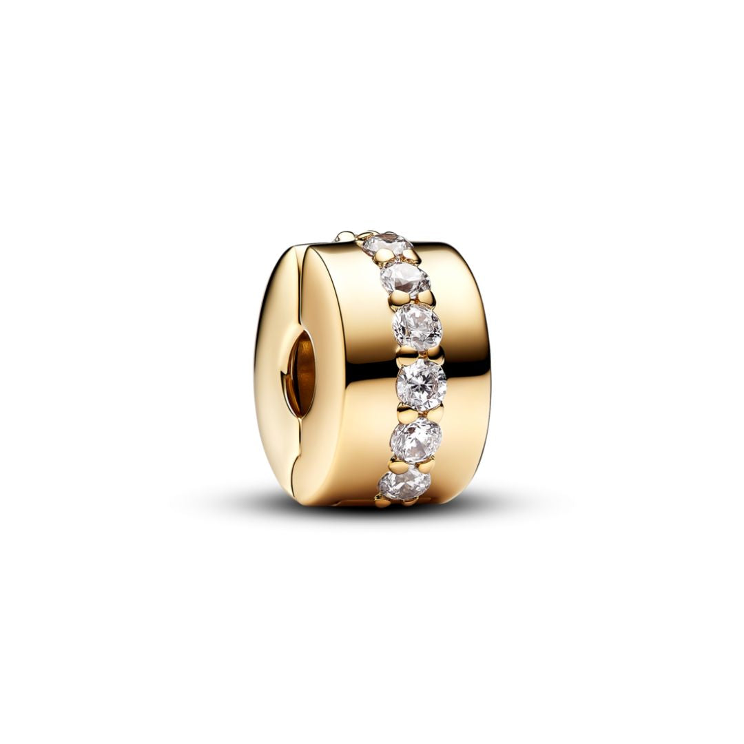 Pandora Moments Clear Sparkling lukkopala, keltakullattu, 761972C01