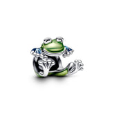 Pandora Moments Climbing Frog Charm, Silver, 793342C01