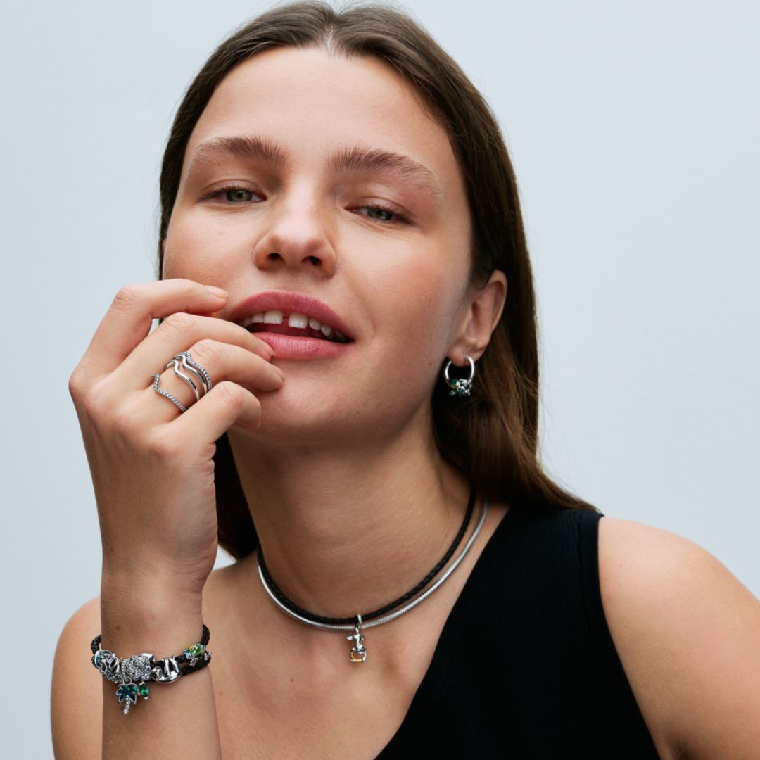 Pandora Moments Climbing Frog Charm, Silver, 793342C01