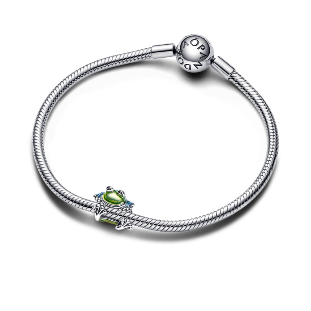 Pandora Moments Climbing Frog Charm, Silver, 793342C01
