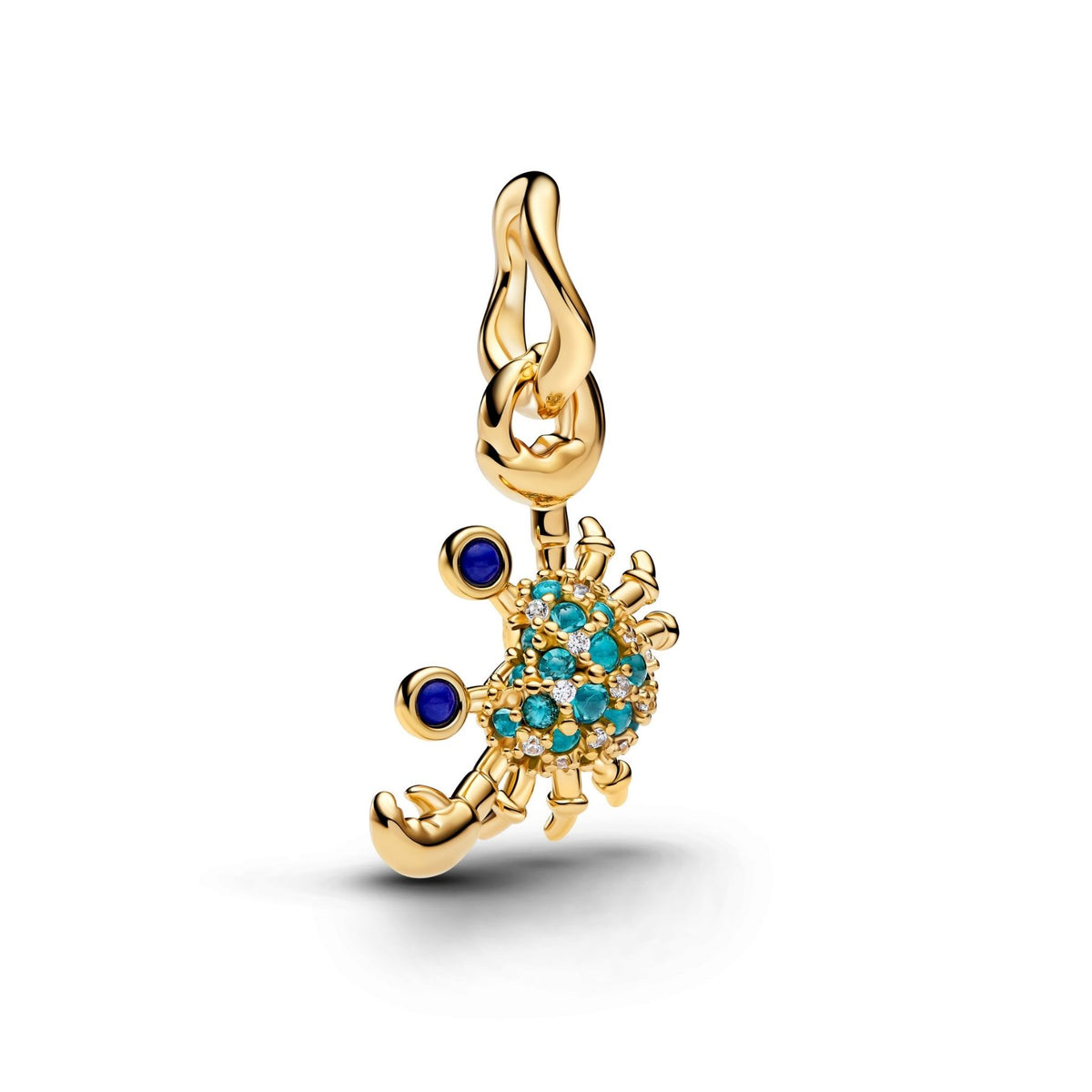 Pandora Moments Crab Charm, Yellow Gold-Plated, 764684C01