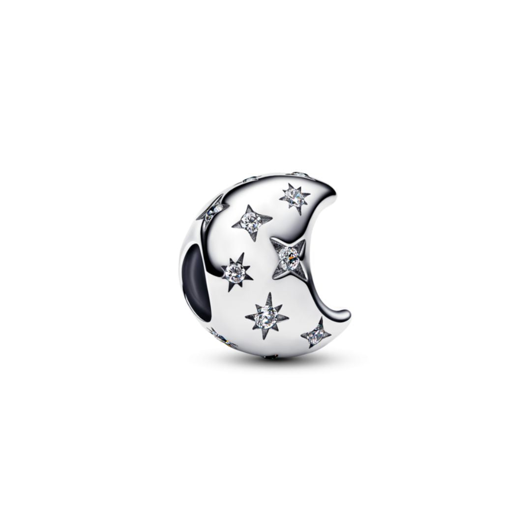 Pandora Moments Crescent Moon Charm, Silver, 794254C01