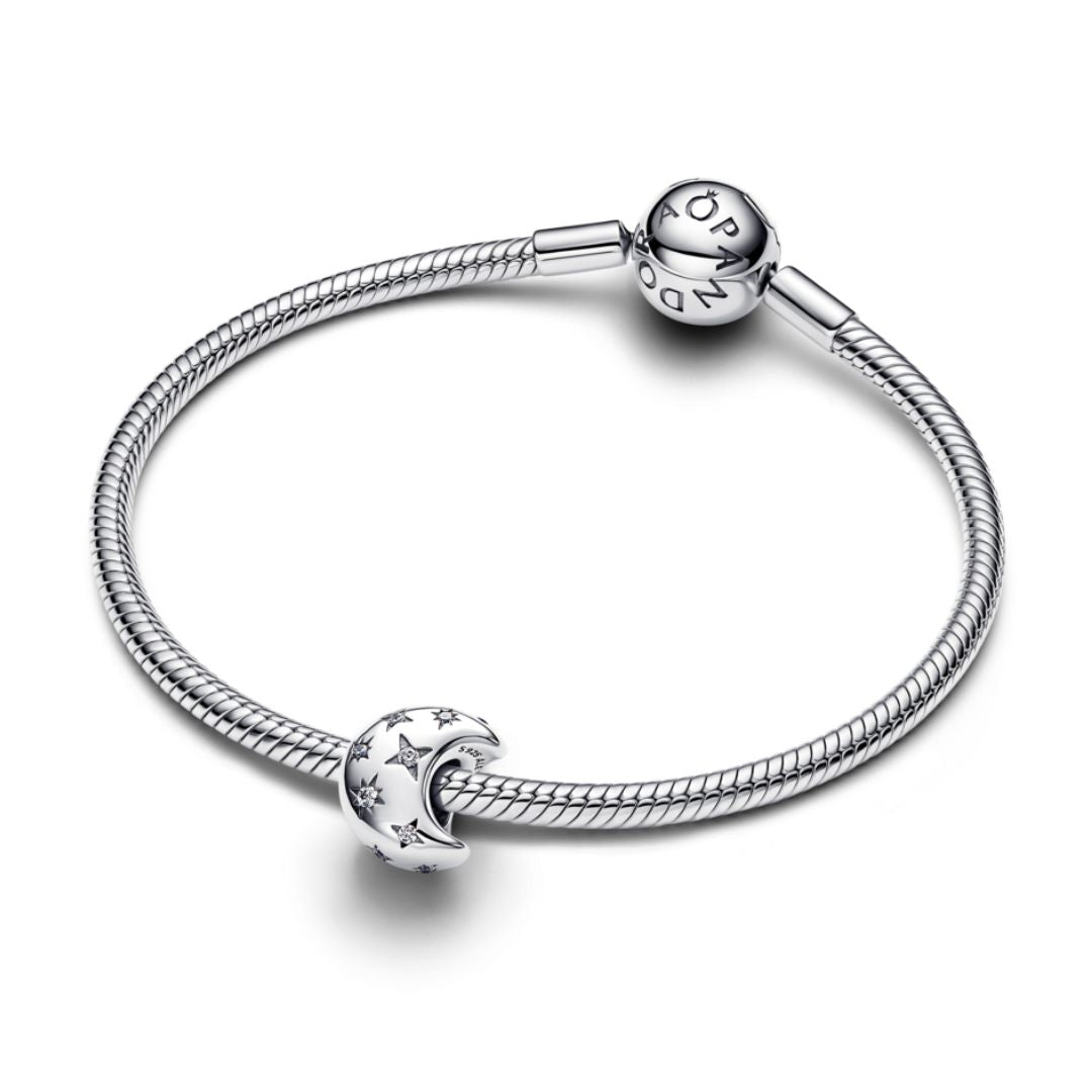 Pandora Moments Crescent Moon Charm, Silver, 794254C01